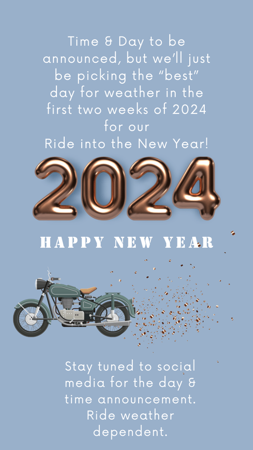 Blue Gold 2024 New Year Facebook Post (Your Story)
