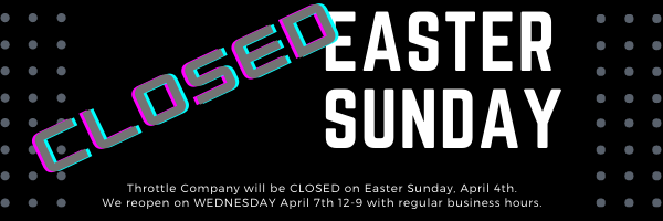 CLOSED Easter Sunday!